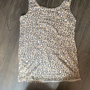 Leopard print tank top